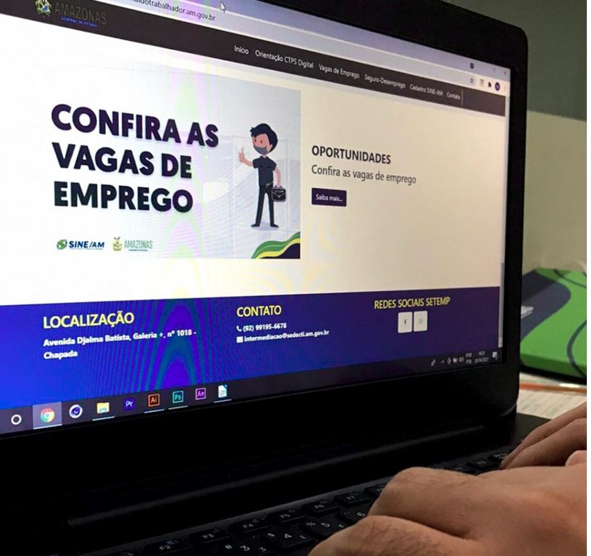Sine Amazonas tem 30 vagas de estágio e 69 de emprego nesta segunda-feira