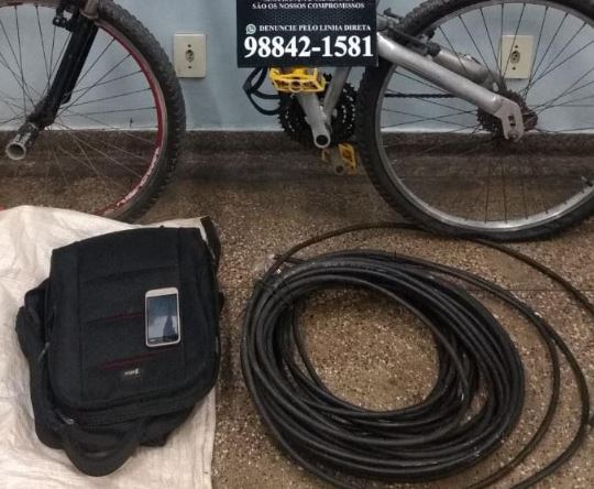 Homens são presos por furto de cabos de telefonia móvel em Manaus