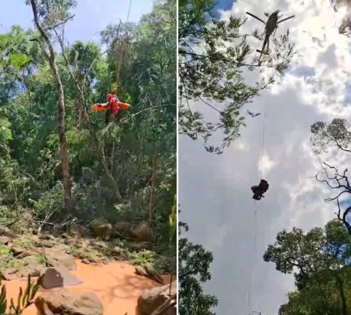 Mulher morre após cair em cachoeira