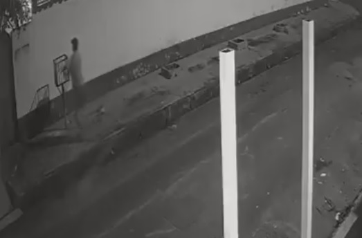 Homem é flagrado roubando lixeira na calada da noite em Manaus; Vídeo 