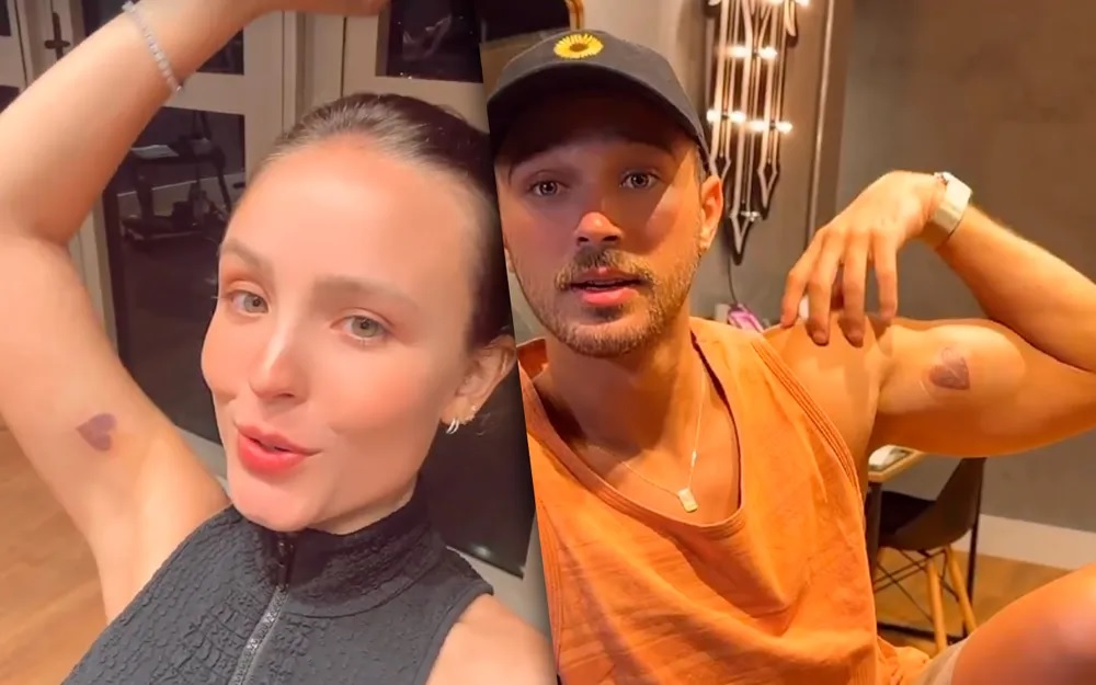 Para sempre! Larissa Manoela faz tatuagem de casal com o noivo