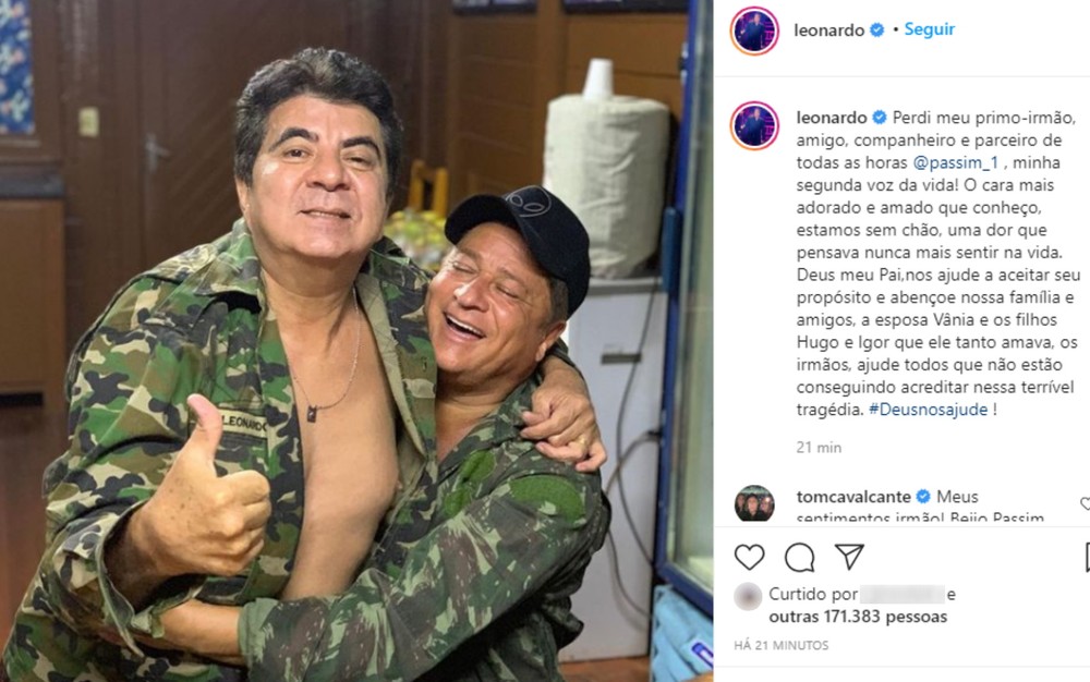 Leonardo quebra o silêncio sobre morte de amigo em fazenda:'Deus nos ajude'
