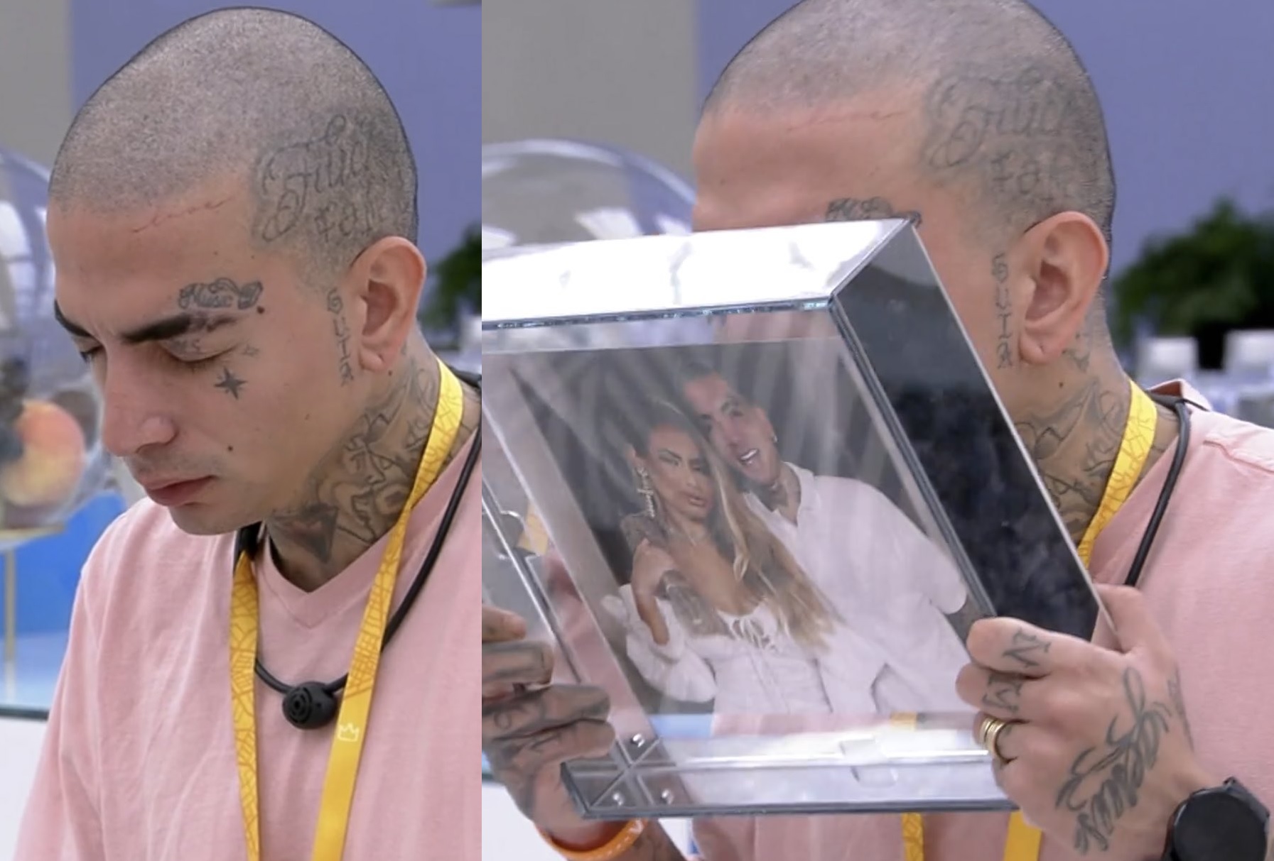 MC Guimê chora e beija foto de Lexa: ‘te amo, meu amor’