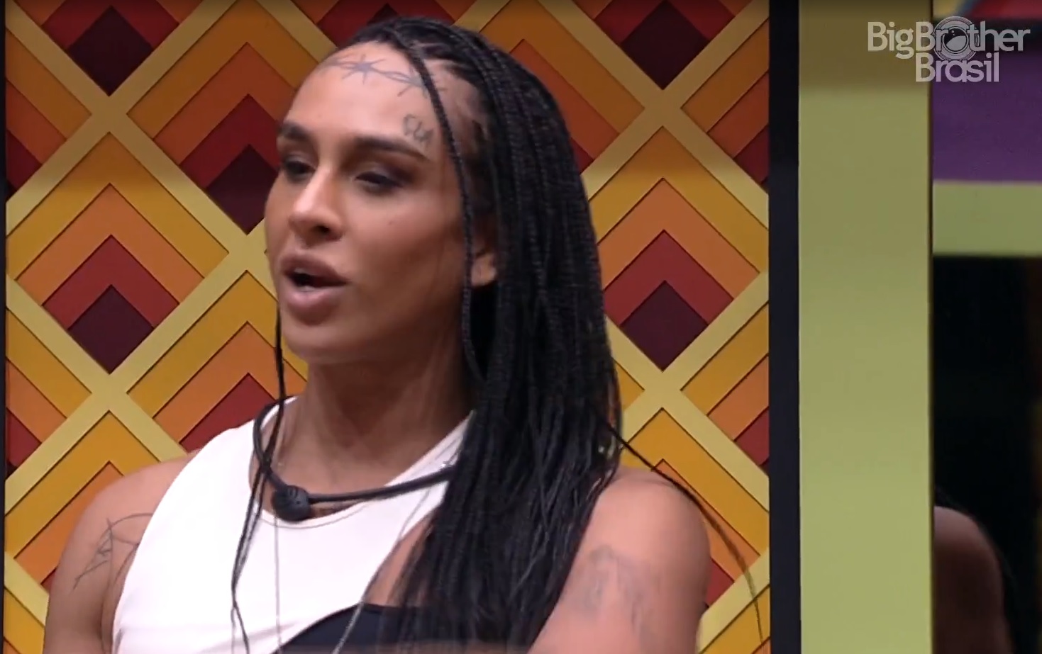 Linn da Quebrada se apresenta aos colegas no BBB 22: ‘não sou homem, nem mulher, sou travesti'