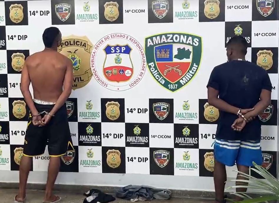 Detento e comparsa são presos enquanto tentavam fazer arrastões em Manaus
