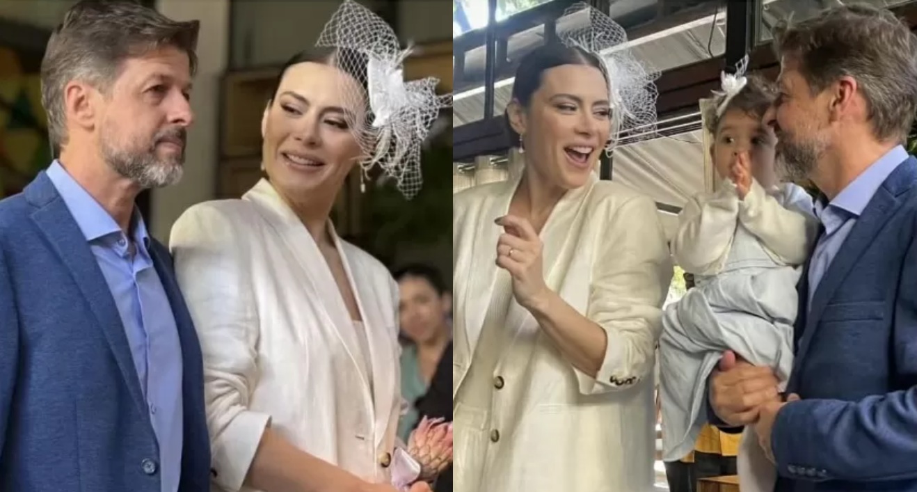 Michelle Loreto se casa com diretor da Globo