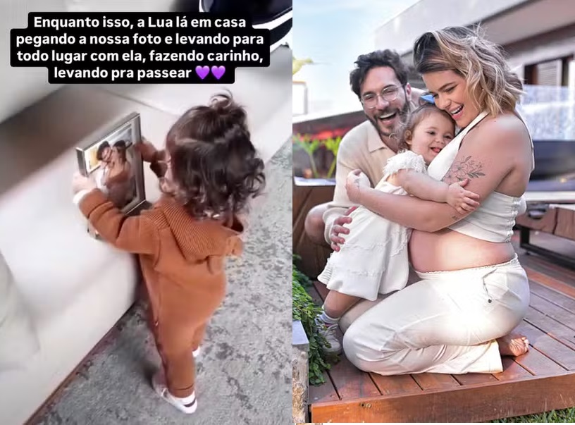 Filha faz carinho em foto de Viih Tube, internada na UTI