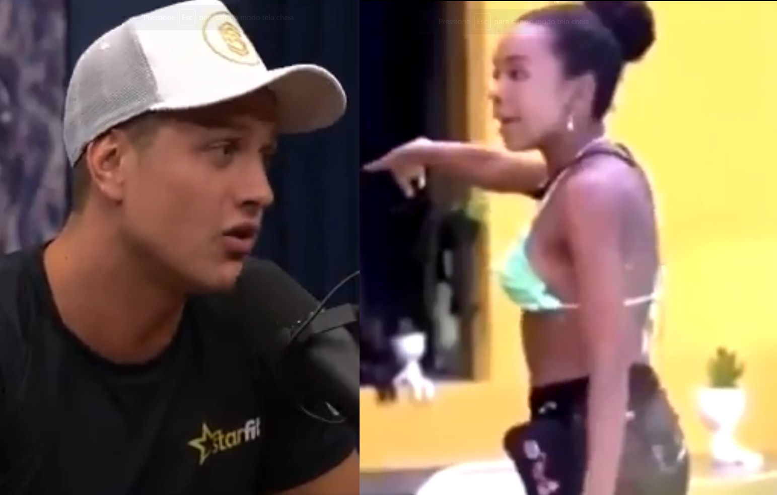 Ex-BBB Lucas Gallina diz que Thelminha só dormiu no BBB e compara a Pocah