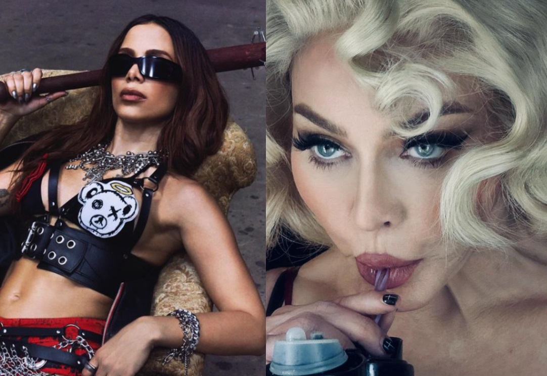 Madonna pede para aprovar figurino de Anitta antes do show em Copacabana