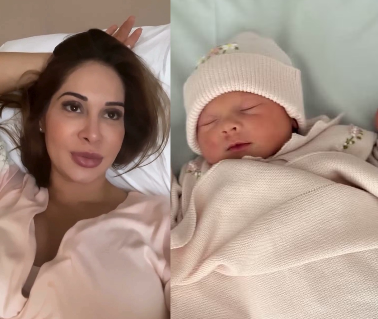 Maíra Cardi comemora alta da filha da UTI e mostra foto do rostinho da bebê