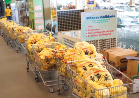 Manaus Solidária arrecada mais de 6 toneladas de alimentos