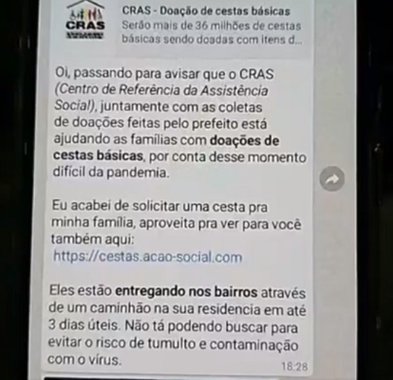 Golpe usa nome do CRAS no WhatsApp para roubar dados pessoais em Manaus