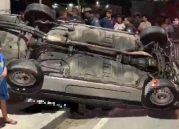 Casal é arremessado de motocicleta em acidente grave em Manaus