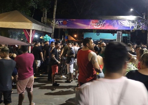 Festa clandestina ‘Sunset’ com 1,5 mil pessoas é fechada em Manaus