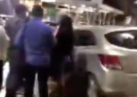 Vídeo: Acidente causa transtorno no estacionamento do Amazonas Shopping