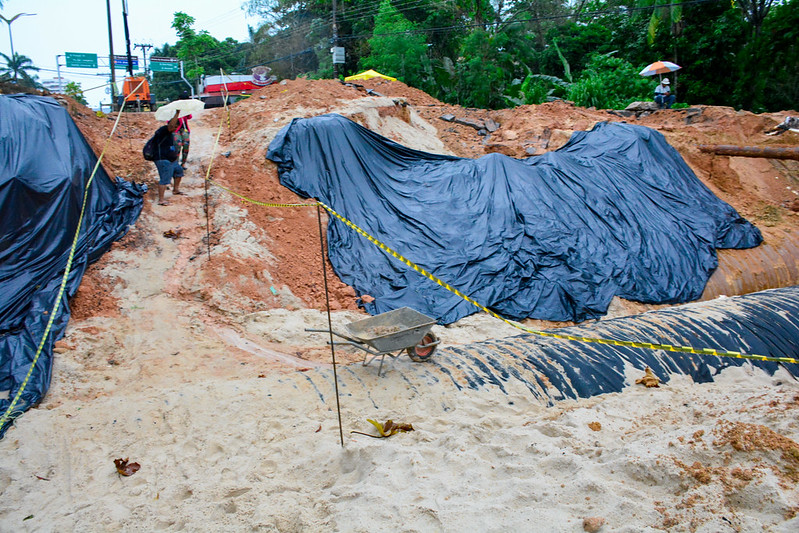 Prefeitura completa 45% da obra emergencial na Mário Ypiranga