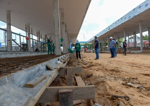 Estação Santos Dumont tem quase 80% de execução em Manaus