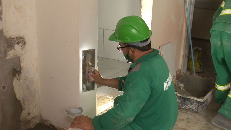 Obras de revitalização avançam no Hospital e Pronto-Socorro João Lúcio