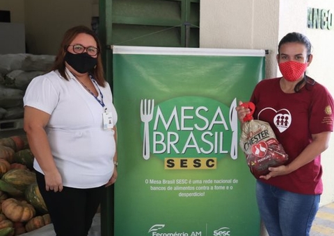Mesa Brasil e parceiro transformam ceia de Natal de famílias no Amazonas