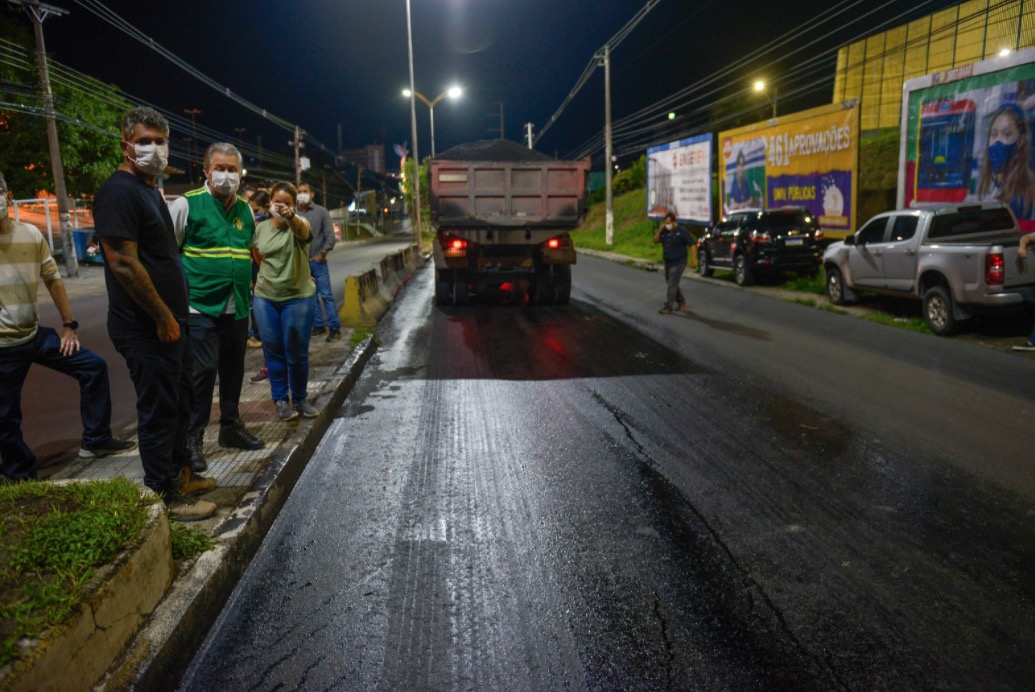 Obras de recuperação da avenida Rodrigo Otávio chegam à etapa final