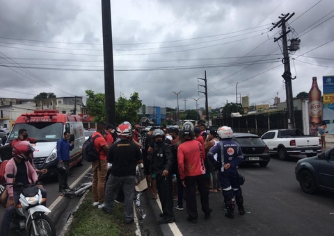 Entregador de gás morre em grave acidente neste sábado em Manaus
