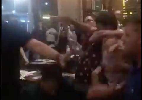 Vídeo mostra pancadaria na Cachaçaria do Dedé em Manaus