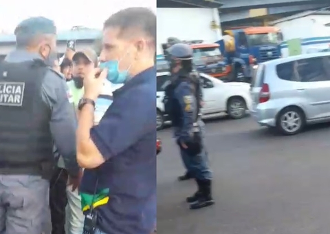 Manifestantes tentam ir à casa do governador do Amazonas e PM impede