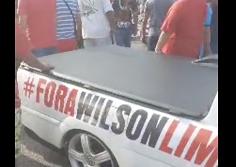 Motoristas de app fazem manifestação contra Wilson Lima após decreto