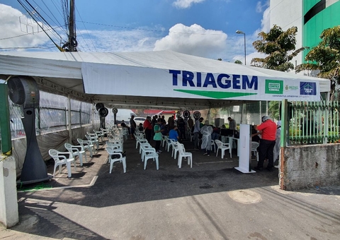 Triagem na tenda do Hospital 28 de Agosto será feita por bombeiros