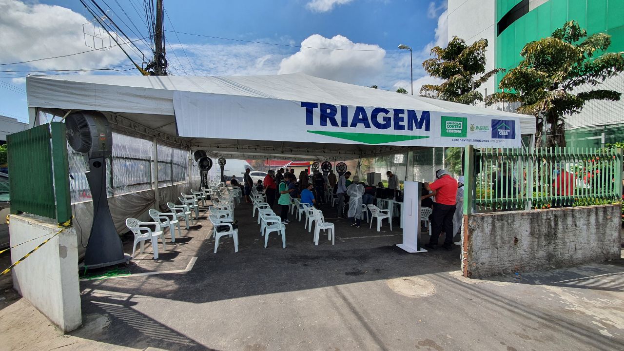 Triagem na tenda do Hospital 28 de Agosto será feita por bombeiros