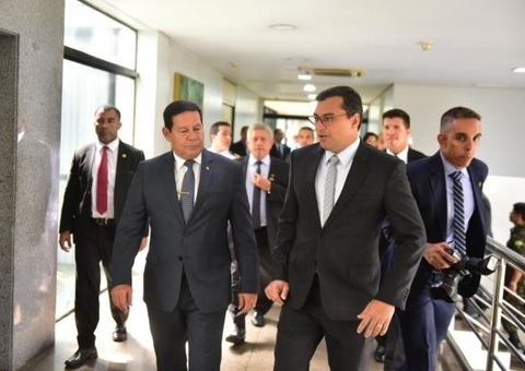 Com Mourão, Wilson Lima diz que proteção da floresta é prioridade