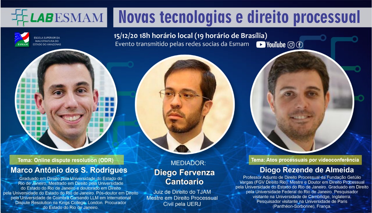 Novas tecnologias e direito processual é tema de evento do TJAM