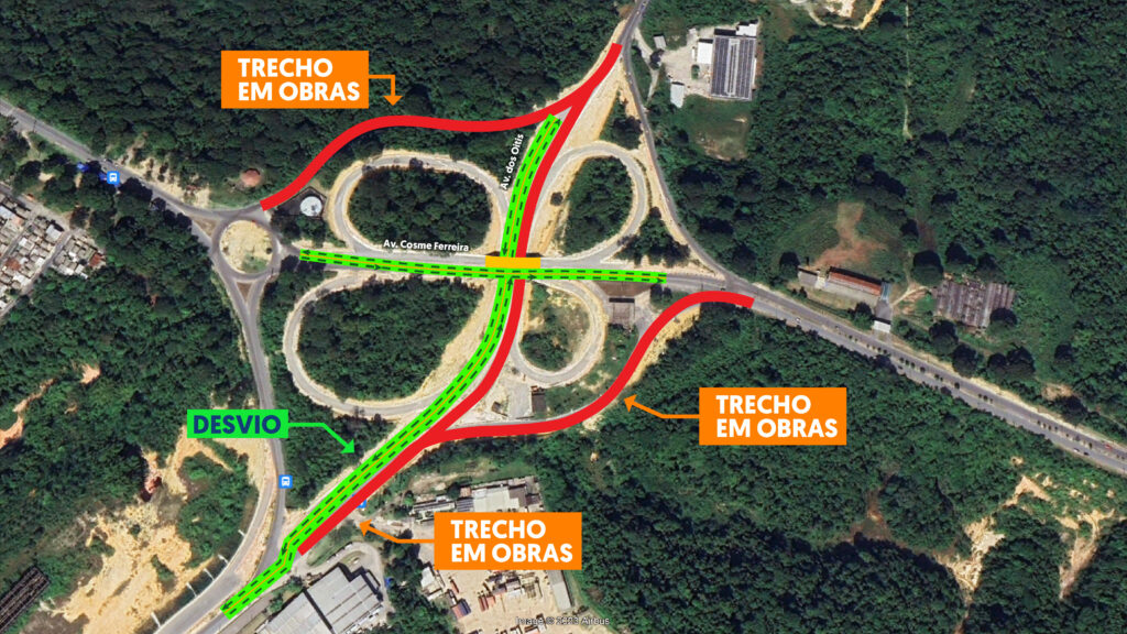Trevo do Rapidão Rodoanel será inaugurado nesta segunda em Manaus
