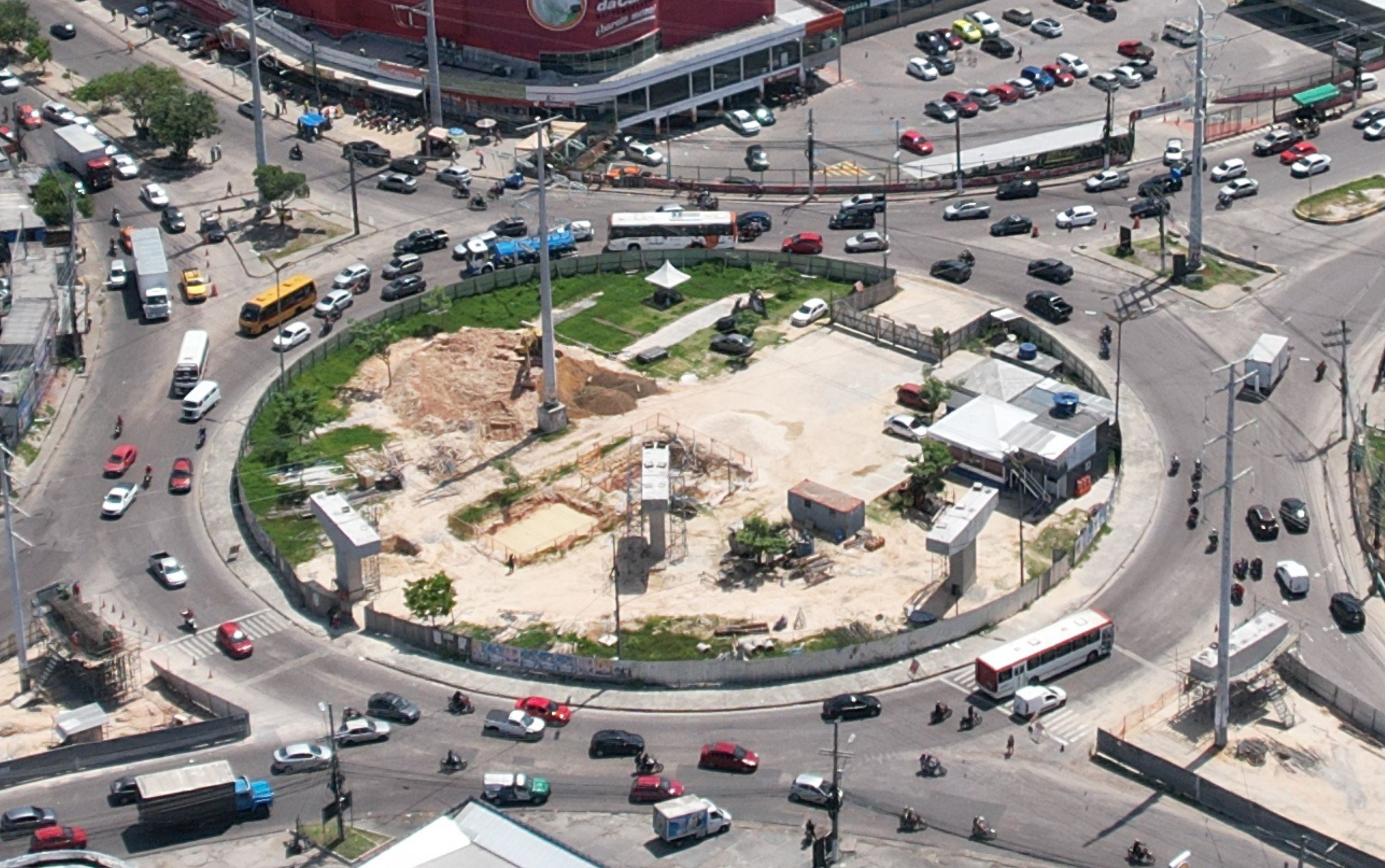Obras do viaduto Rei Pelé avançam 40% em Manaus