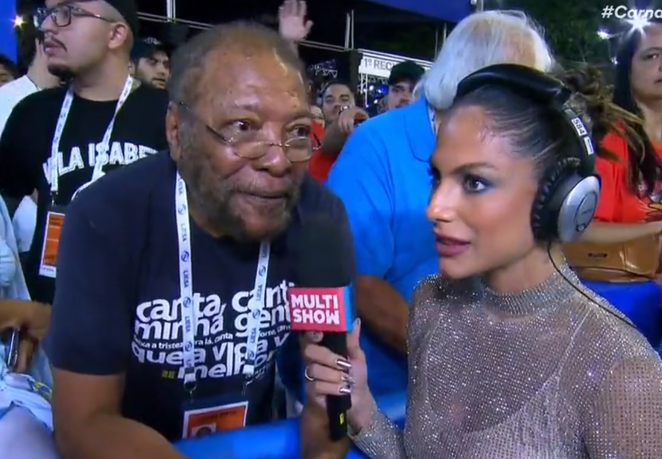 Ao vivo, Mari Gonzalez comete gafe ao entrevistar Martinho da Vila