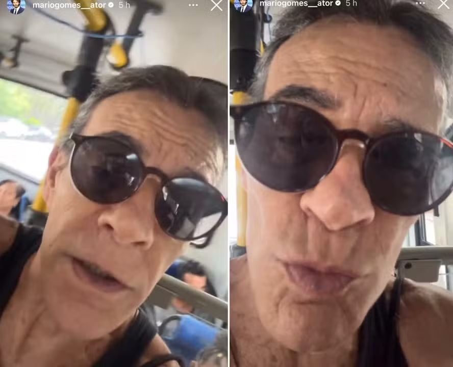Após despejo, Mário Gomes pega ônibus para levar filha na escola: 'Sacode'