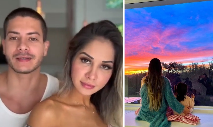 Arthur Aguiar se muda para mansão gigantesca que Mayra Cardi construiu durante separação