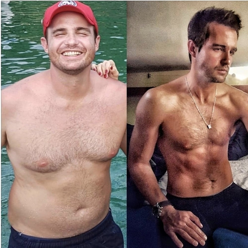 Max Fercondini choca ao mostrar antes e depois de perder 14 kg