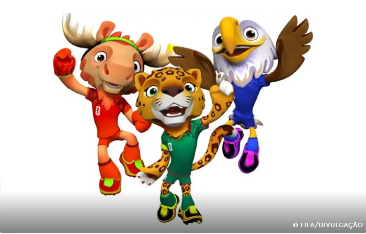 Fifa apresenta mascotes da Copa do Mundo de 2026
