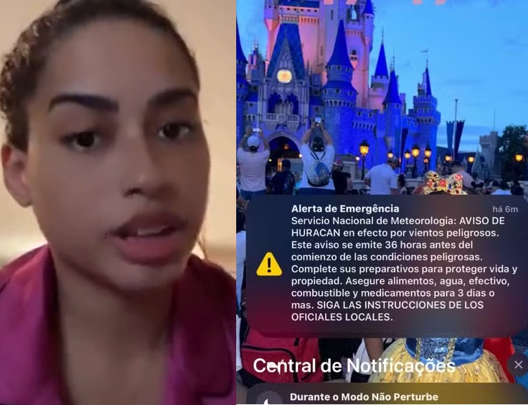 Em Orlando, MC Loma recebe alerta para furacão: 'vamos embora hoje'