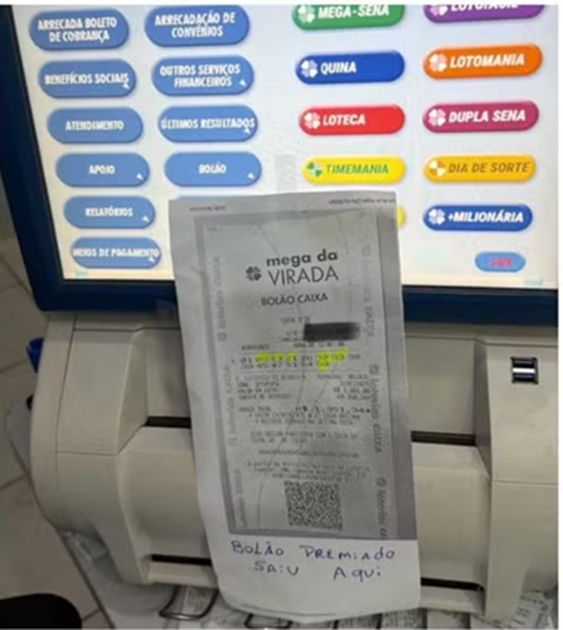 Último participante de bolão retira prêmio da Mega da Virada