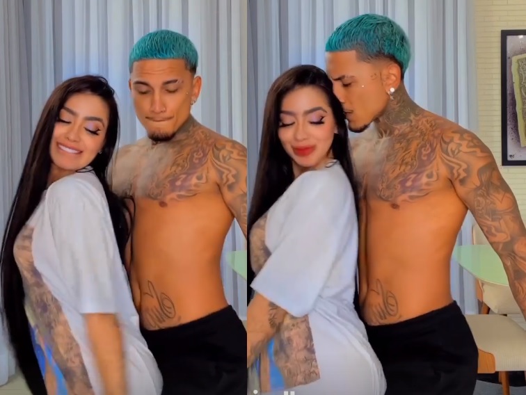 MC Mirella acorda na casa de Dynho e ex-casal posta vídeo com direito a encoxada