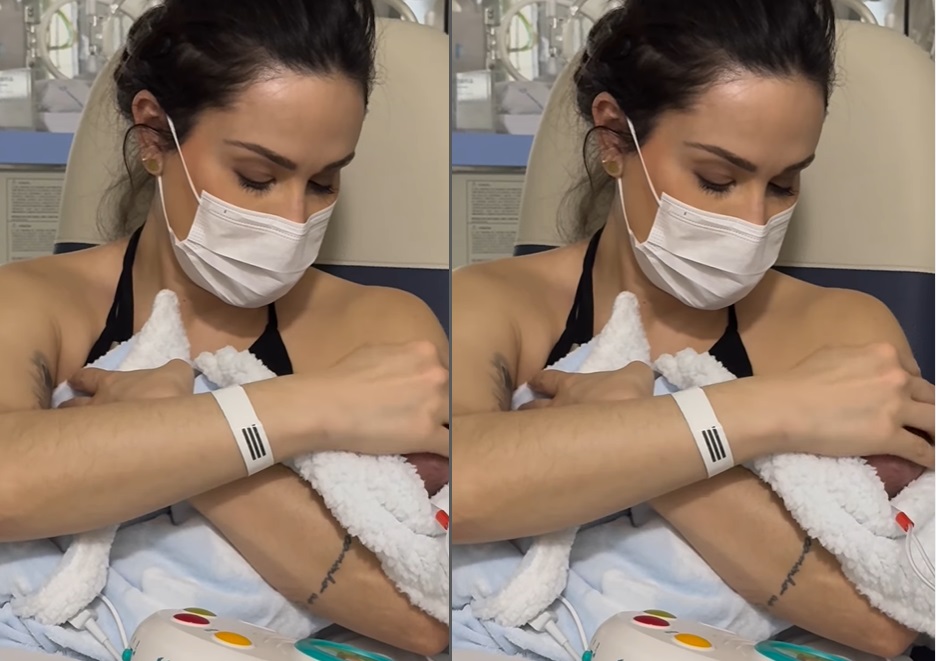 Nadja Haddad comemora recuperação do filho de 4 meses: "foi extubado"