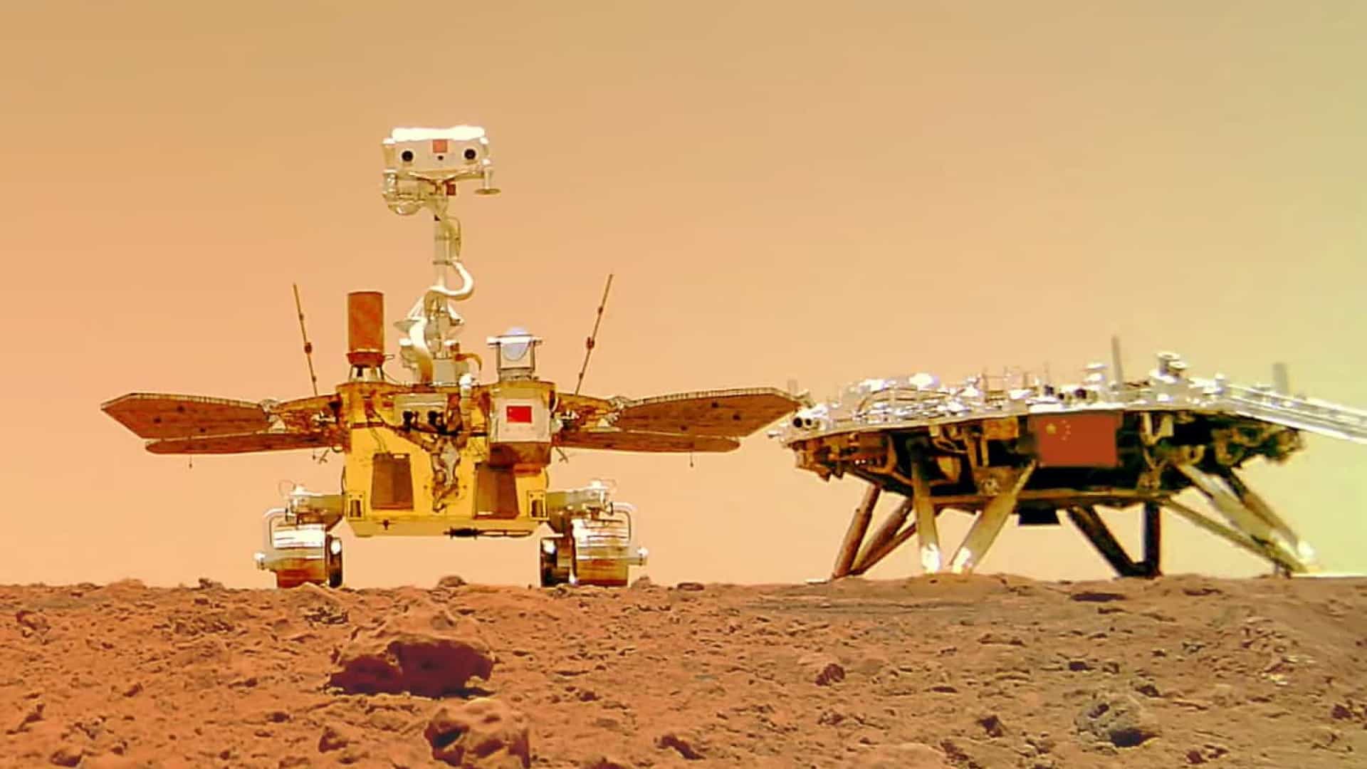 China compartilha vídeo com sons e imagens do seu rover em Marte