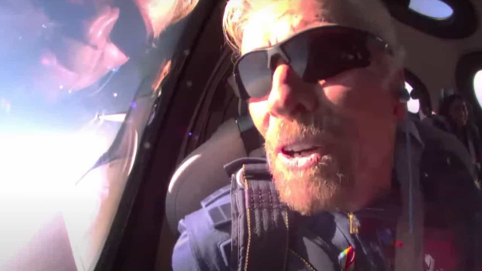 Richard Branson vai ao espaço e sonho vira realidade; Confira vídeo 