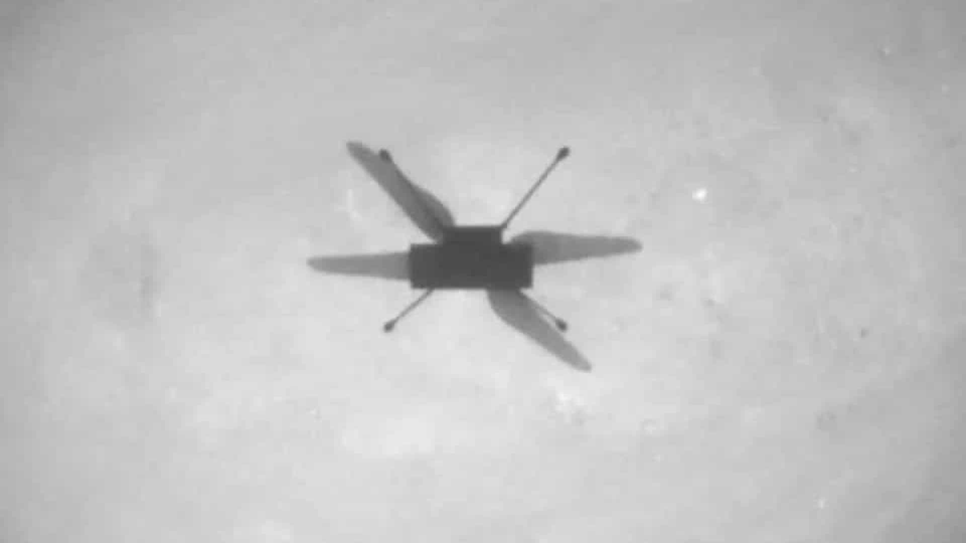 Helicóptero Ingenuity completa mais um voo com sucesso em Marte