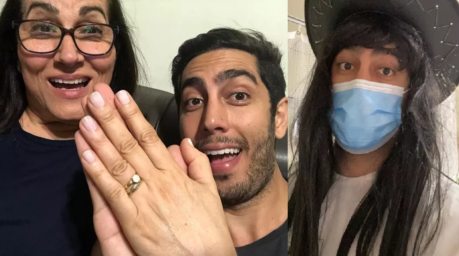 Humorista Jonathan Nemer tenta animar mãe que está na UTI há 70 dias