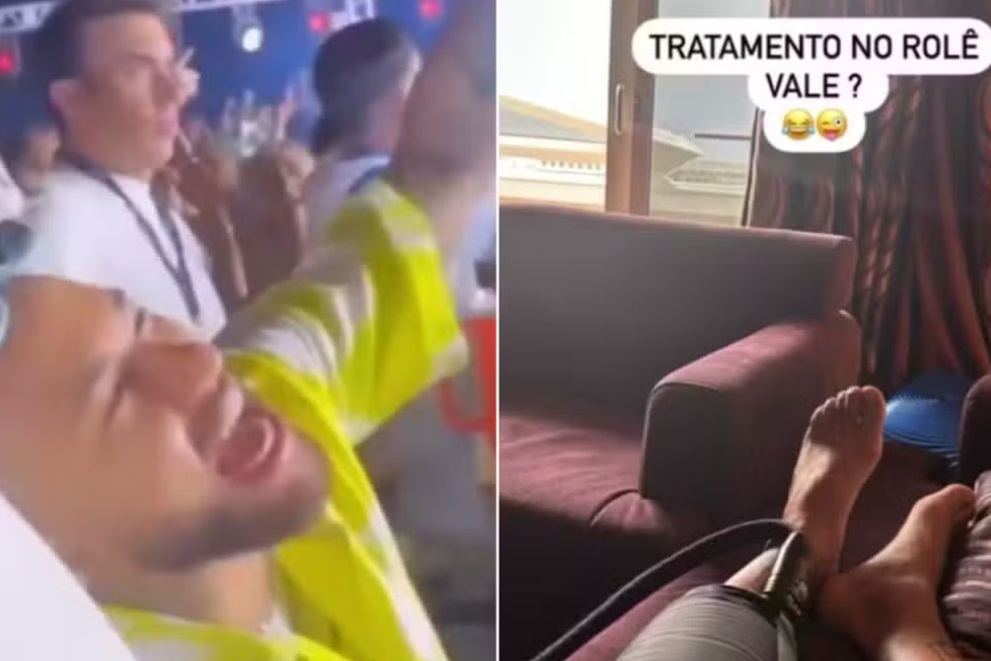 Primeiras 24h do cruzeiro de Neymar tem polêmicas e 'tratamento no rolê' 