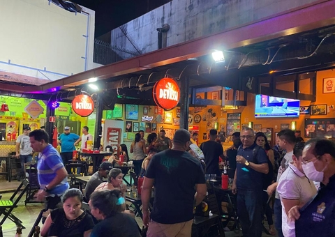 Bar em Manaus é interditado por aglomeração de pessoas