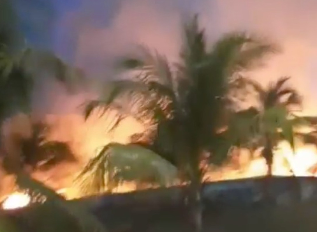 Incêndio ao lado de concessionária assusta população em Manaus; vídeo